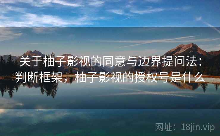 关于柚子影视的同意与边界提问法：判断框架，柚子影视的授权号是什么