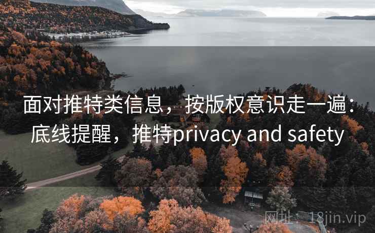 面对推特类信息，按版权意识走一遍：底线提醒，推特privacy and safety
