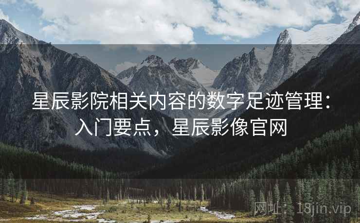 星辰影院相关内容的数字足迹管理：入门要点，星辰影像官网