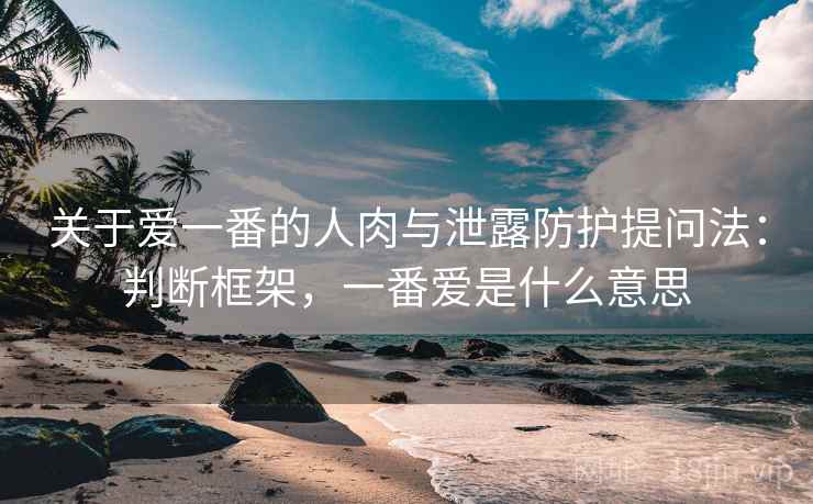 关于爱一番的人肉与泄露防护提问法：判断框架，一番爱是什么意思