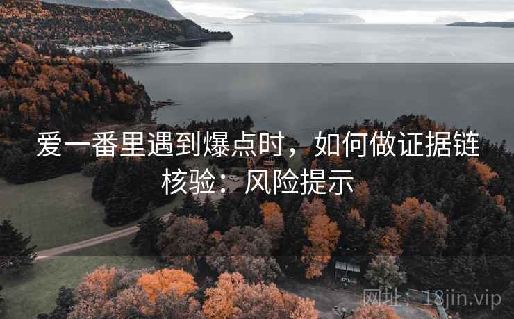 爱一番里遇到爆点时,如何做证据链核验:风险提示 爱一番里遇到爆点时,如何做证据链核验:风险提示