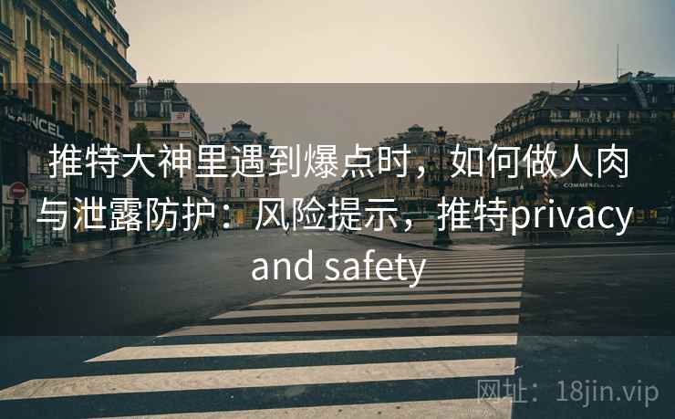 推特大神里遇到爆点时,如何做人肉与泄露防护:风险提示,推特privacy and safety 推特大神里遇到爆点时,如何做人肉与泄露防护:风险提示,推特privacy and safety