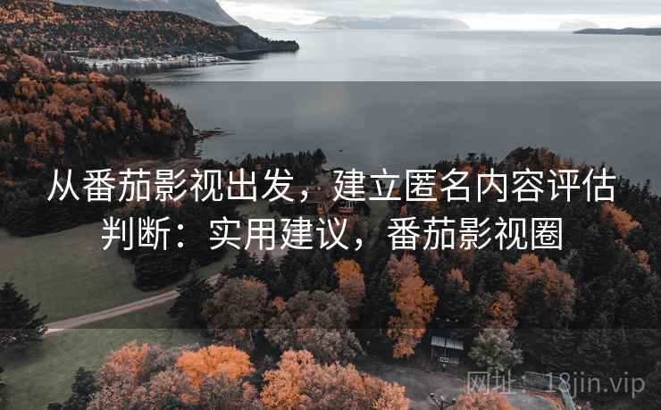 从番茄影视出发，建立匿名内容评估判断：实用建议，番茄影视圈