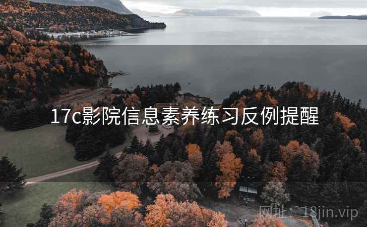 17c影院信息素养练习反例提醒